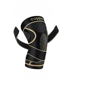 Breathable Copper Ion Knee Brace with Circular Compression, Shock Absorption Sports Knee Support Sleeve for Basketball Cycling Hiking Running Outdoor Training