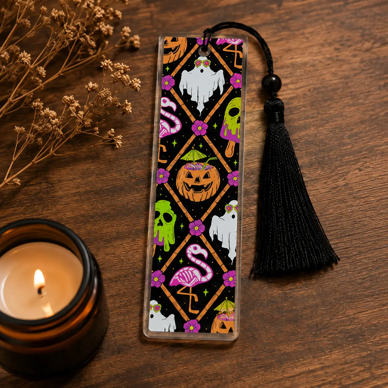 Summerween Handmade Foil Bookmark acrylic