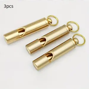 3-Pack High-Volume Survival Whistles, Outdoor Emergency Whistles, Camping Hiking Self-Save Life Whistles, Essential Safety Gear, Survival Tools