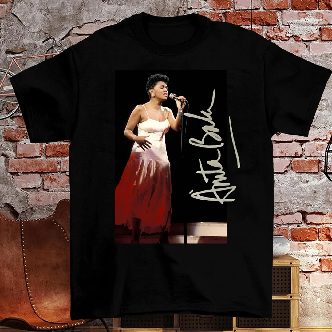 Anita Baker Signature Gift For Fan Black All Size Tee Shirt