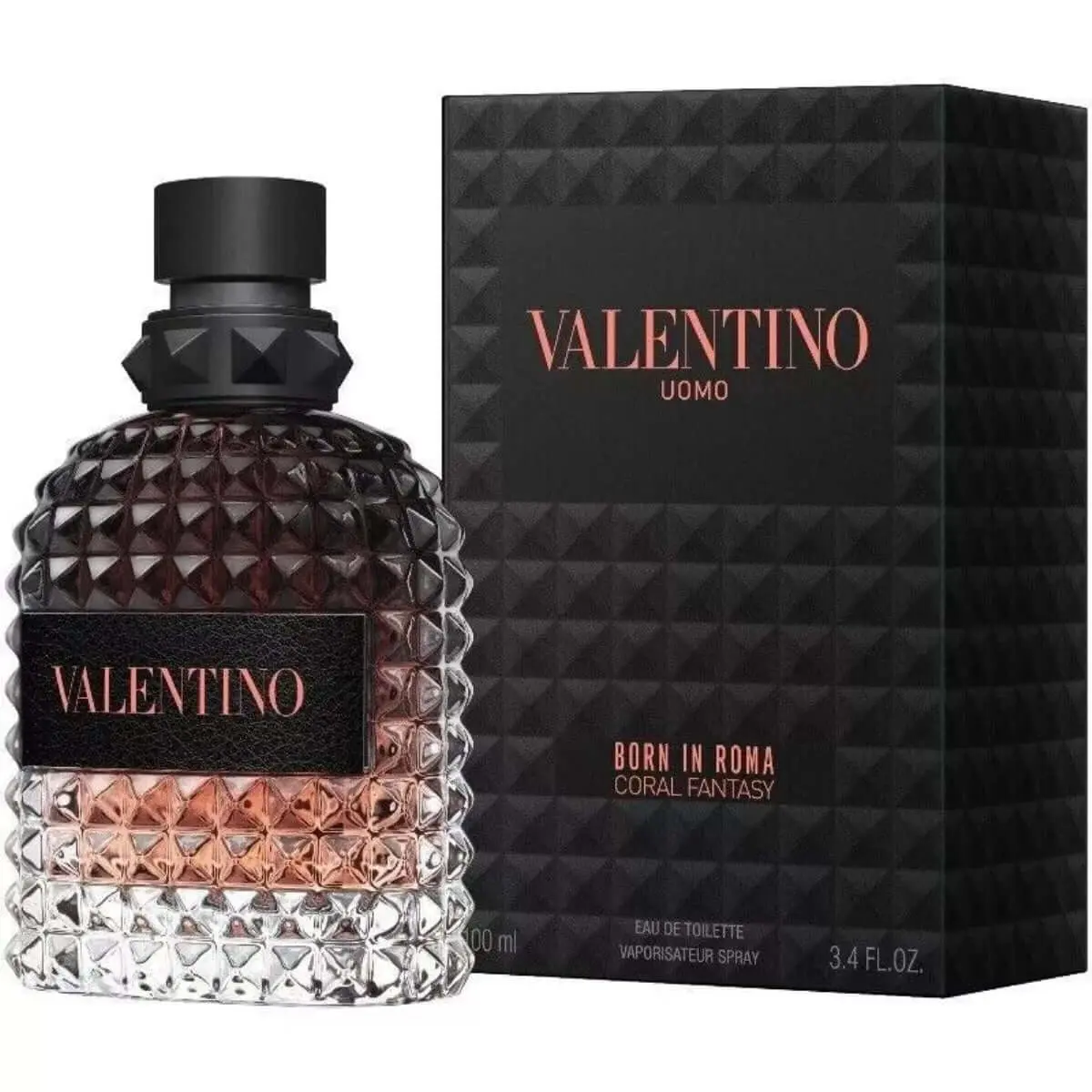 Valentino Uomo Born In Roma Coral Fantasy for Men, Spicy-Woody Aromatic Citrusy Fragrance, Eau de Parfum Spray, 3.4 fl oz