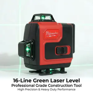Milwaukee 16 Line Laser Level green beam horizontal