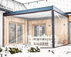 Heavy Duty Waterproof 6.5x9.8FT Plastic Tarps with Grommets Clear Vinyl Tarps for Outdoor Porches Transparent Tarpaulin for Patio Enclosure Roofs Greenhouse Plant Chicken Coop Cover