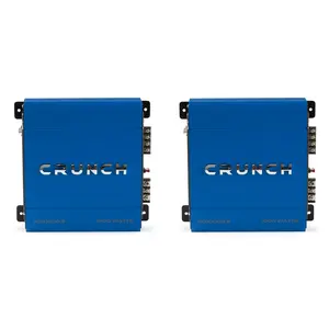 Crunch PowerDriveX 1000 Watt 2 Channel Exclusive Blue A/B Car Amplifier (2 Pack)