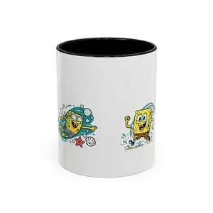 Cartoon Sponge Character Accent Coffee Mug (11/15oz)