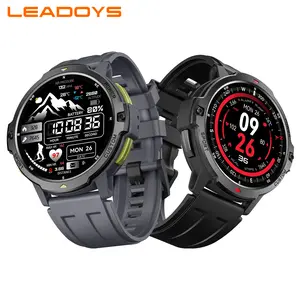 LEADOYS GPS Wearable Smartwatch for Outdoor Sports, 6 Axis Gyroscrope, Accurate Fitness Tracking, Whole Day Dynamic Heart Rate Monitor, 200+ Watch Faces Customized, Wireless Calling, Message Notification Wristwatch