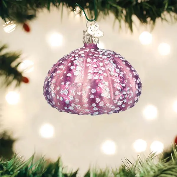 Purple Sea Urchin Decor, Festive Home Decoration Ornament