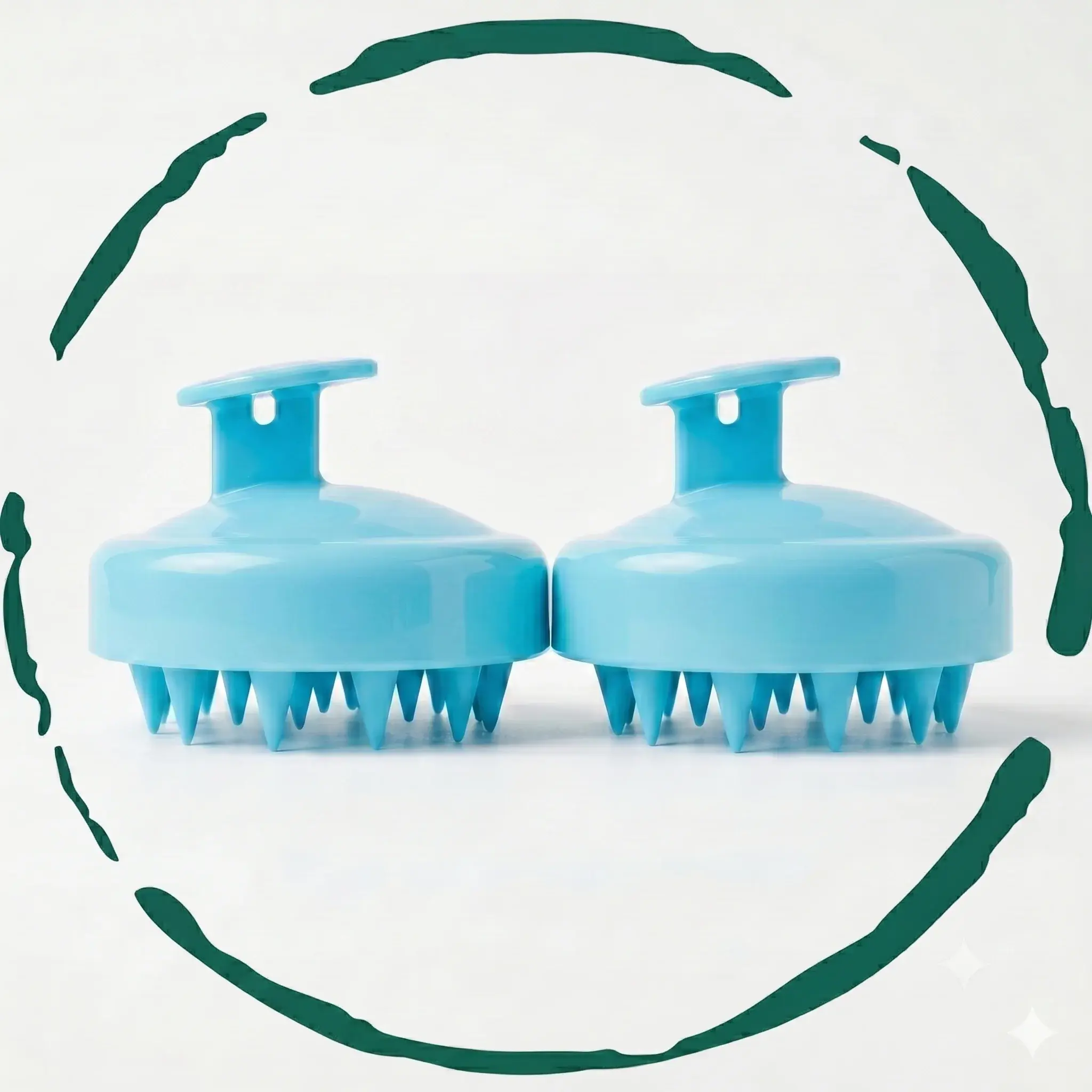 2-Pack Scalp Scrubber & Hair Growth Massager