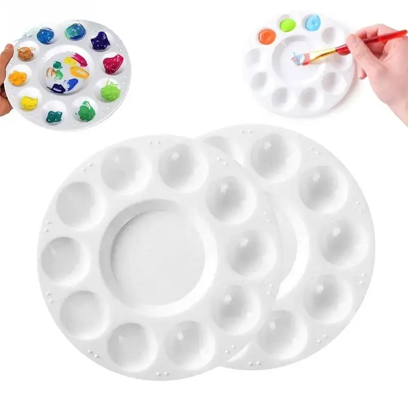 Palette 10 Grid Art Paint Tray Artist Watercolor Plastic Mixing Palette Supplies Watercolor Painting Supplies Art Craft Supplies Art Materials
