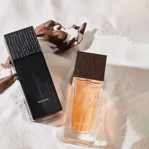 Men's Ebony Sandalwood Aromatic Amberwood Fragrance, 1 Count Long Lasting Fresh Perfume Spray for Men, Daily Use Fragrance for Birthday Gifts