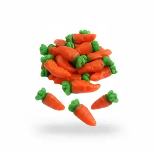 Carrot Gummy Candy Soft Chewy Fruity Carrot Shaped Sweet Treat Fun Snack