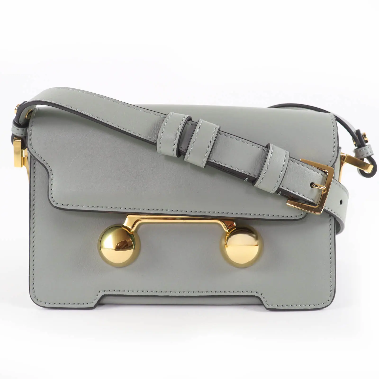 Pre-owned MARNI Calfskin Shoulder Bags TRUNKAROO Leather Shoulder Bag