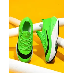 2026 Unisex Letter & Striped Print Casual Breathable Sneakers, Air Sole Sneakers for Daily Wear, Versatile Athleisure Style, Fashionable Running Shoes2026