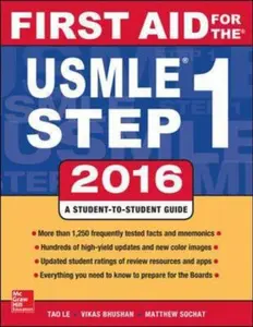 USED-First Aid for the Usmle Step 1, 2016 by Matthew Sochat (Paperback)