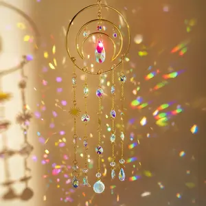 Elegant Sun Catcher Crystal Hanging Decoration, Home Rainbow Maker, Window Decor, Balcony Decor, Garden Decor Ideal Choice