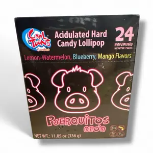 Puerquitos Neon Glow Lollipops-Piggy