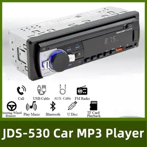 1din Car Radio with Bluetooth-compatible Audio, Mp3 Player, Fm Receiver, Universal Car Multimedia Host, Supports Aux/USB/TF/SD Card