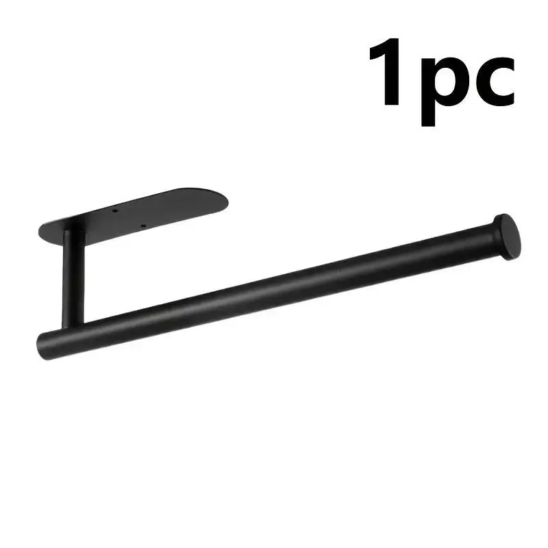 1pc Paper Towel Holder,Self Adhesive or Drilling Paper Towel Holders Under Cabinet, Space-Saving, Easy Installation for Kitchen, RV & Bathroom-13" Towel Rack for Rolls, Plastic Wrap & More,Dispenser Bin.,SUS304 Stainless Steel,