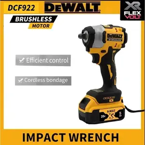 Dewalt DCF922 cordless impact wrench, with ultra long battery life and high torque of 205Nm (reverse) 1/2 "2500 PRM,