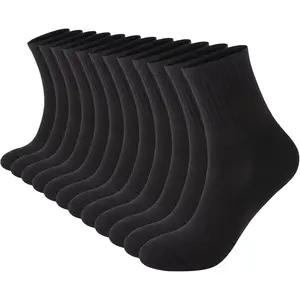 Womens Cotton Cushioned Ankle Socks Athletic Quarter Mini Crew Socks