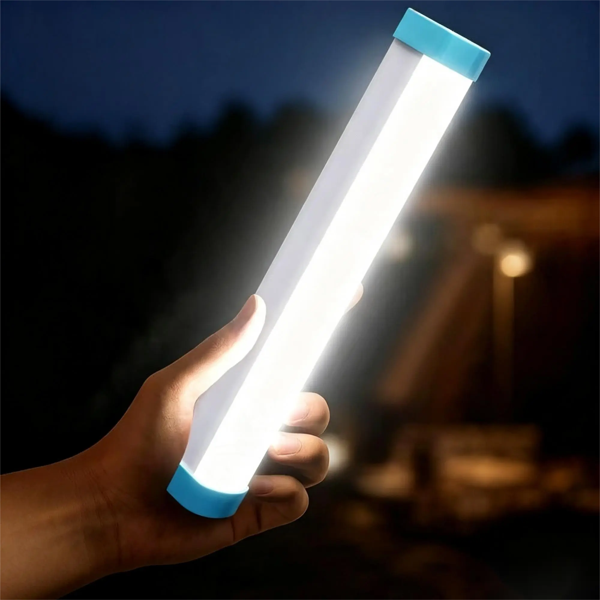 USB rechargeable portable handheld light, LED floodlight, super bright work light, 4000mAh battery, 4-level adjustable light with magnetic hook, 3 lighting modes, 1 flashing mode, perfect for camping, car repair, and outdoor work