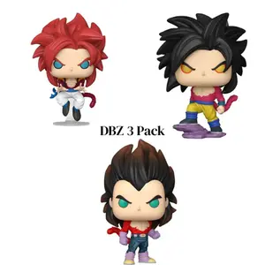 SS4 3 Pack Bundle Goku Vegeta Gogeta Dragon Ball GT Funko Pops