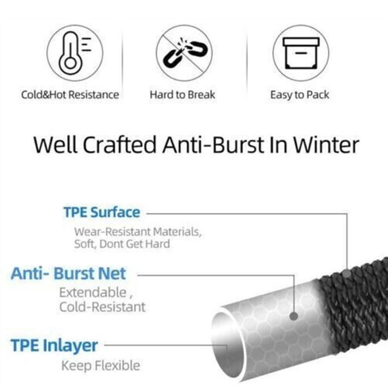 100FT 4X Stronger Deluxe Heavy Duty Expandable Flexible Garden Water Hose for Gardening & Outdoor Use Strong Construction Versatile