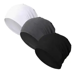 Unisex Fashion Stretch Skull Cap, One Size Fits All, Breathable Soft Headwear for Daily Wear, Sports & Outdoor Activities