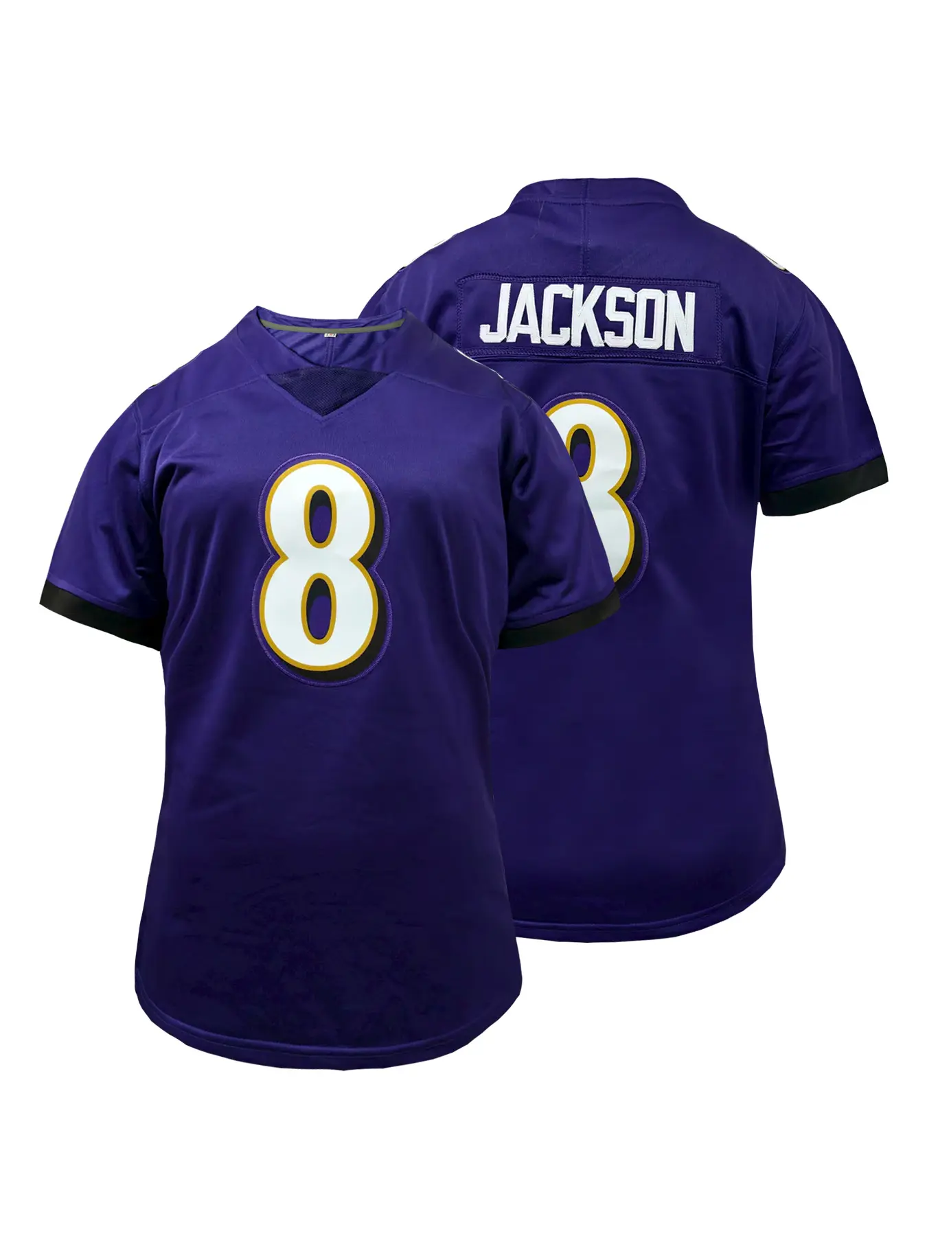 Women's Loose-Fit Baltimore Football Jersey, Breathable Stitched Rugby Jersey Short Sleeve T-Shirt, Sporty Letter Design for Outdoor Activities