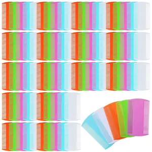100 Pcs Pet Flea Combs, Double Sided Fine & Wide Tooth Comb for Cats and Dogs, 5-Color Assortment for Tear Stain Removal, Flea, Lice, and Dandruff Grooming Tool