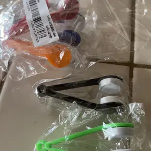 Random Color Portable Glasses Cleaning Cloth Cleaner, 5pcs Multifunctional Glasses Cleaning Tool with Handle, Mini Traceless Eye Wipe for Home