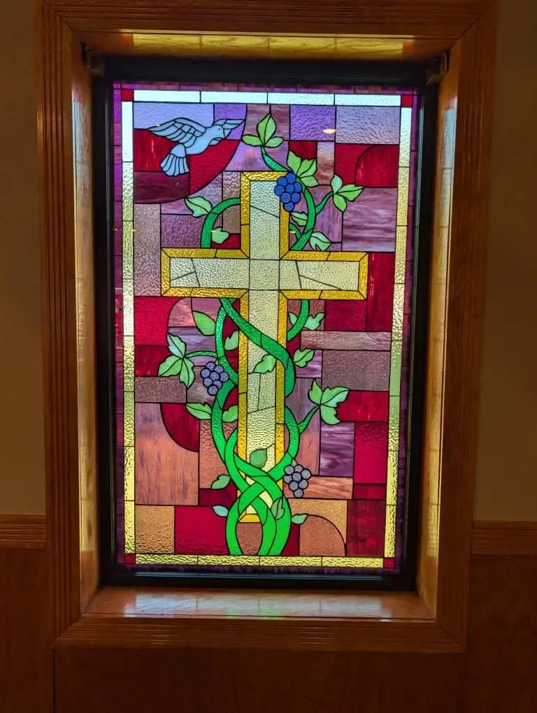 Stained Glass Window - The True Vine W-578