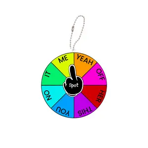 Spin Wheel for Prizes Keychain for Adults,DIY Party Games for Adults with Bingo Chips - Carry with Kanoodle Puzzle Game,Spot M