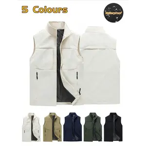 Unisex Waterproof Warm Vest Jacket, Sporty Fitted Design, Outdoor Sports Hiking Fishing Hunting, Daily Wear Best Match