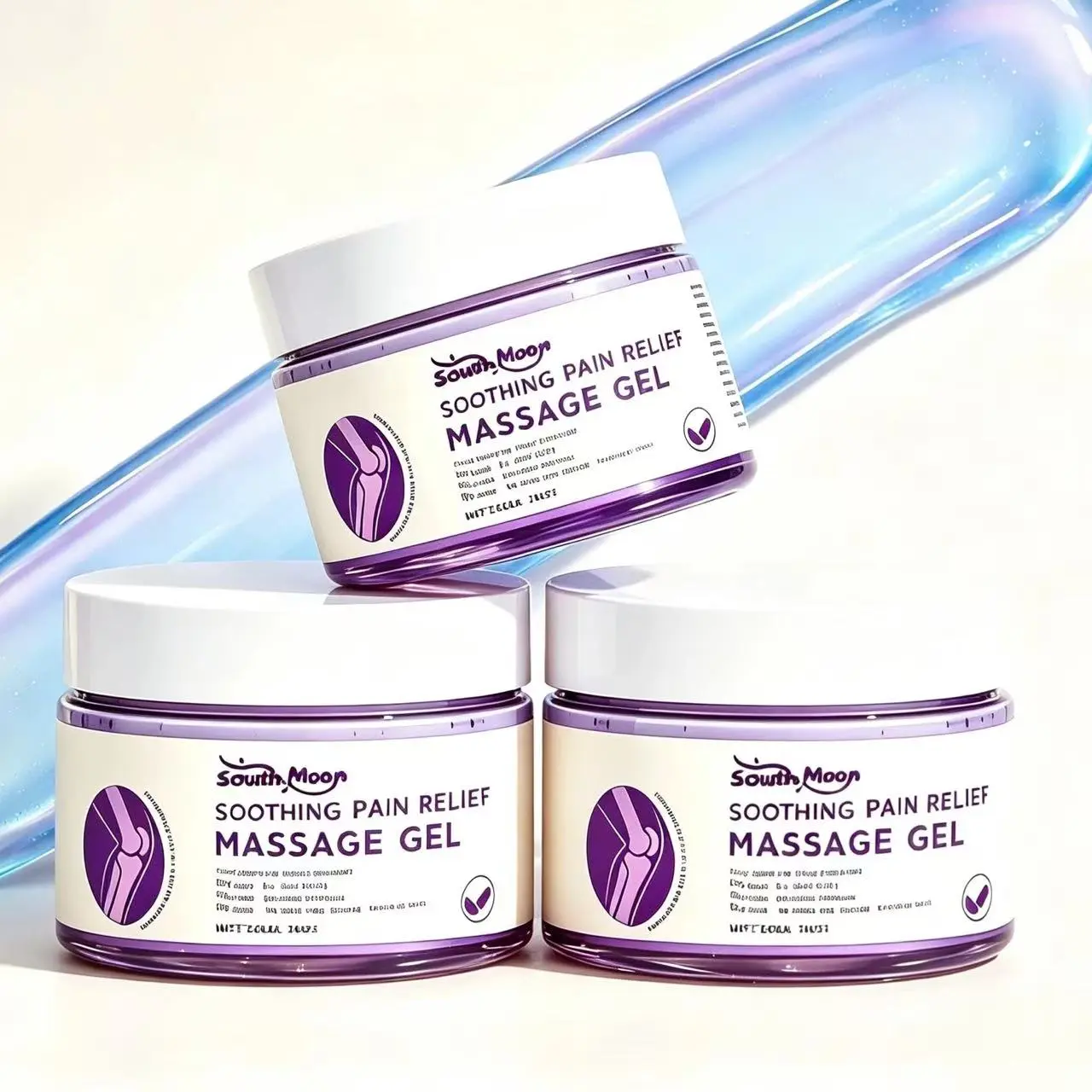 Buy 2 Get 1 Free Purple Gel Pain Relief ,Joint Care Gel Knee for Severe Knee Arthritis Pain Relief and Relieve Shoulder,Neck Muscle Pain,Body Care Massage Cream Gel high-performance natural botanical formula relaxing liquid