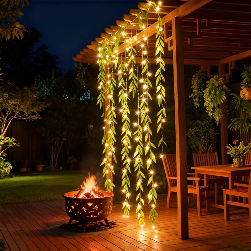 Set of 2 LED Light Strings - 78.7 Inches Long with 20 Willow Lights, Perfect for Decorating on Valentine'S Day, Christmas, Patios, Weddings, Bedrooms, And Porches (Batteries Not Included)