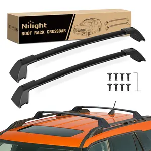 Nilight Roof Rack Cross Bars Fit for Ford Bronco Sport On Road Base Big Bend 2021 2022 2023 2024, Adjustable Aluminum Less Wind Noise Car Crossbars for Cargo Carrier Luggage Kayak Tent Snowboard
