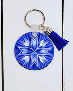 Native Design 2" Circle Keychains