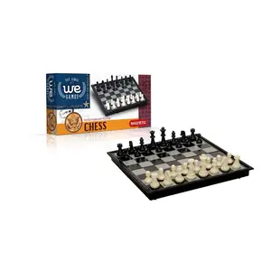 WE Games Foldable Travel Magnetic Checkers Set