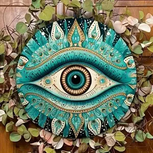 Aluminum Mandala Wall Art Metal Circle Decor For Living Room Bedroom Office Bohemian Style Home Accent