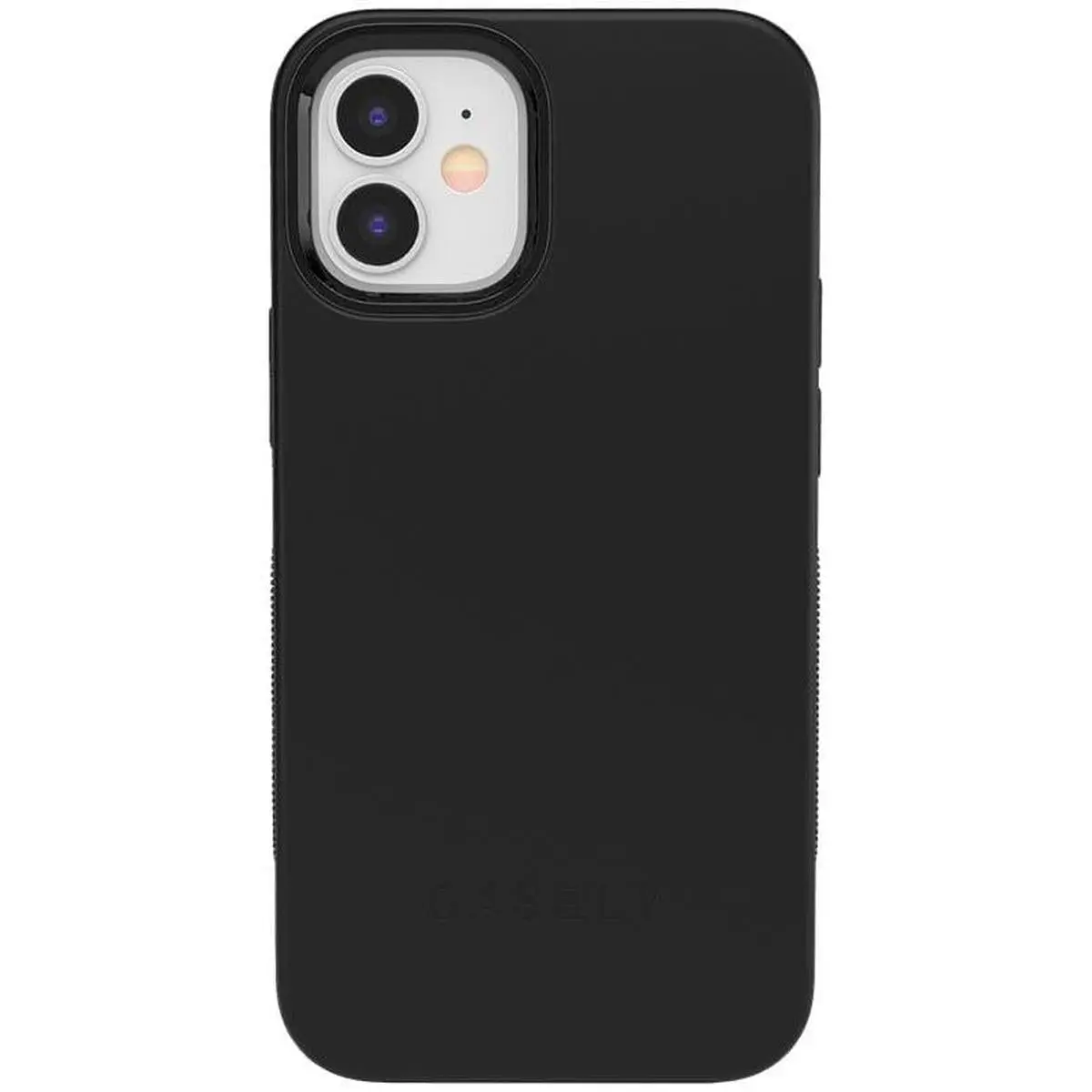 Casely iPhone 12 Mini Case | Black on Black | Bold Protective Design | Compatible with MagSafe