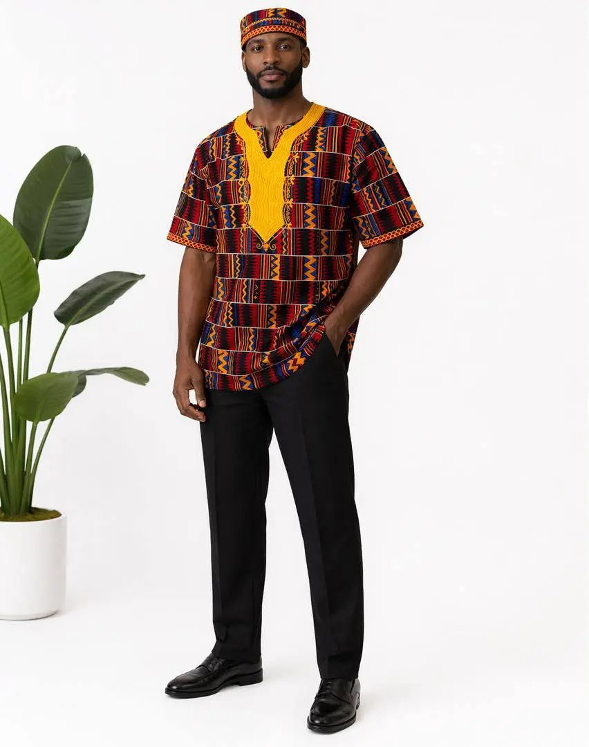 Heritage Crown Ankara Set – Bold Roots. Modern King.