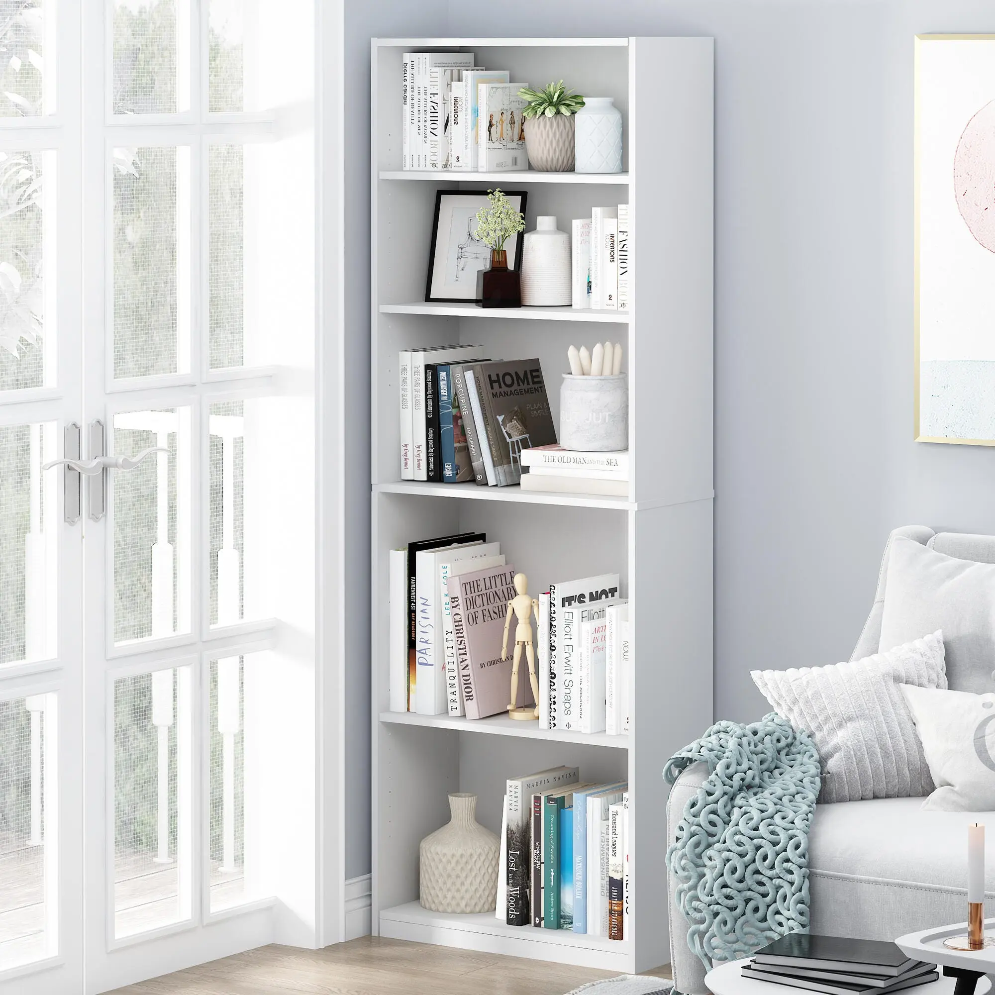 5-Shelf Bookcase