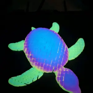 Rainbow Glow in the Dark Flexy Turtle Fidget - Vibrant Colors, Ideal for Stress Relief, Fun and Engaging Design