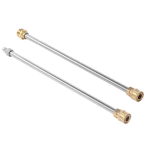 【fathersdaygift】PWACCS Pressure Washer Wand Extension Kit - Dual Stainless Steel Lances (17-in Each), M22 to 1/4" Quick Connect, Pressure Washer Attachment for Heavy Duty Cleaning, Car Washing Accessory