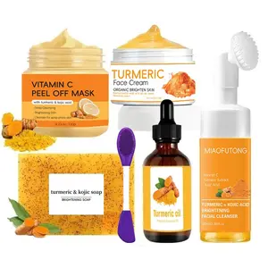 Turmeric Skincare Set, Nourishing, Hydrating Soap & Mousse Cleanser, Deep Cleaning for All Skin Types, Perfect Holiday Gift for Men & Women, Skin Care Kit, Mother's Day and Father's Day Gifts