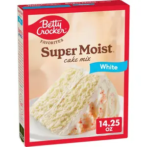 Betty Crocker Super Moist White Cake Mix – Holiday Baking Made Easy | 14.25 oz