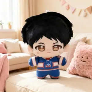 2-Pcs/Set Kawaii 12cm Chibi Stuffed Toys, Cute Anime Game Mini Plush Dolls, Soft Stuffed Decor for Home Desktops, Ideal for Fans Collection & Birthday Gifts