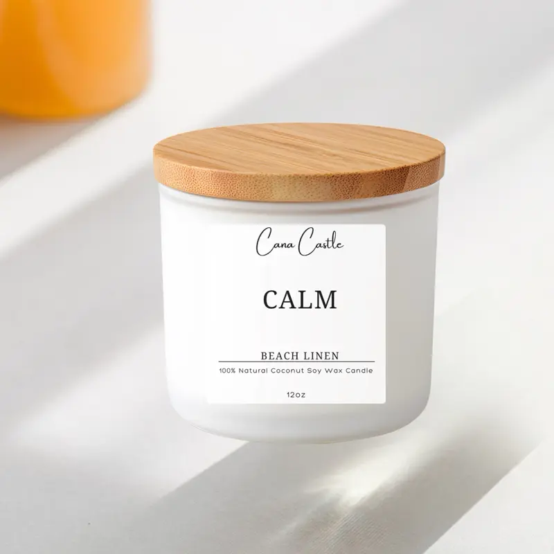 Calm Soy Candle - Beach Linen Scented
