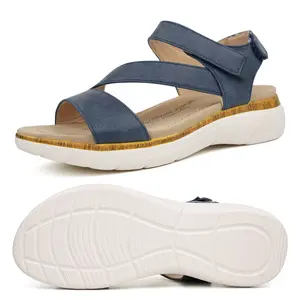 Ortho+rest Women's Arch Support Sandals Orthotic Comfortable Walking Sandals Synthetic Material Summer Footwear for Girl Black Nail Tactical Shoe